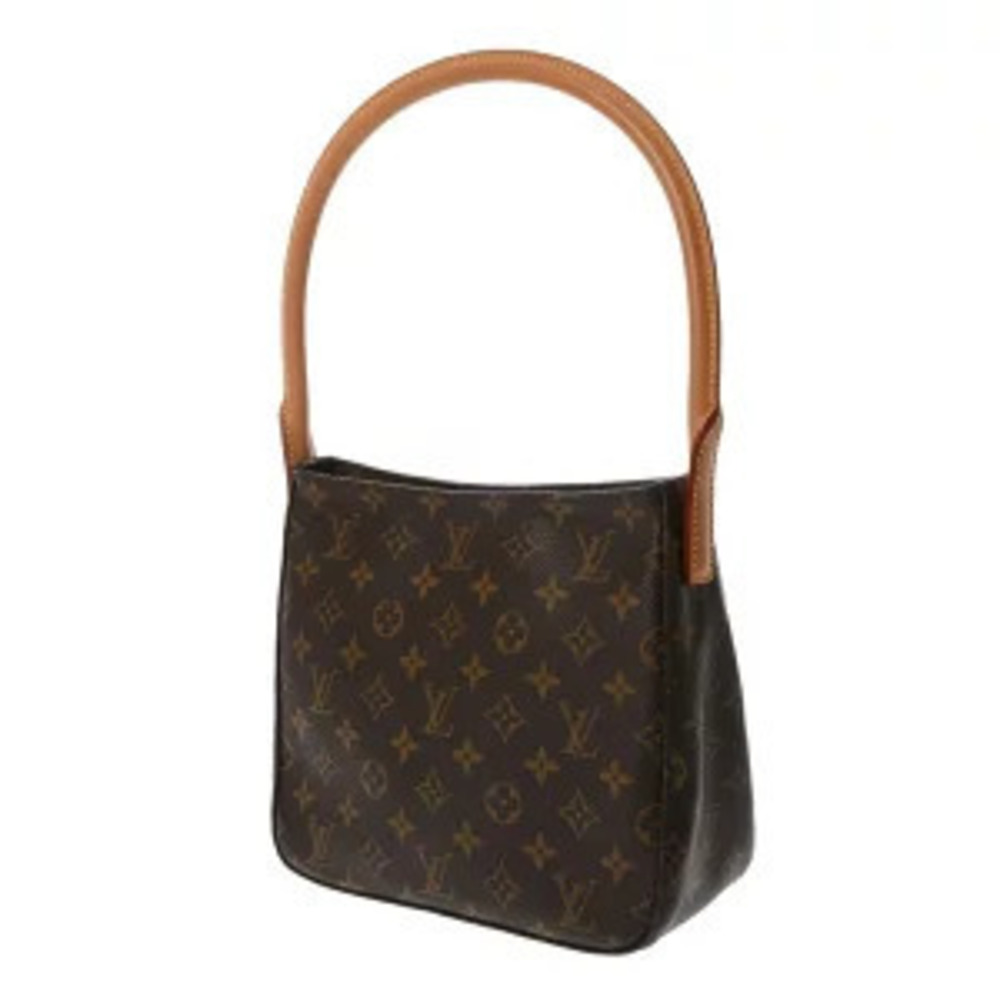 Louis Vuitton Monogram Canvas Brown Looping Bag Shoulder Brown